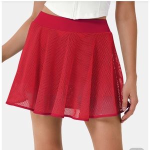 Halara mesh tennis skirt with compression shorts